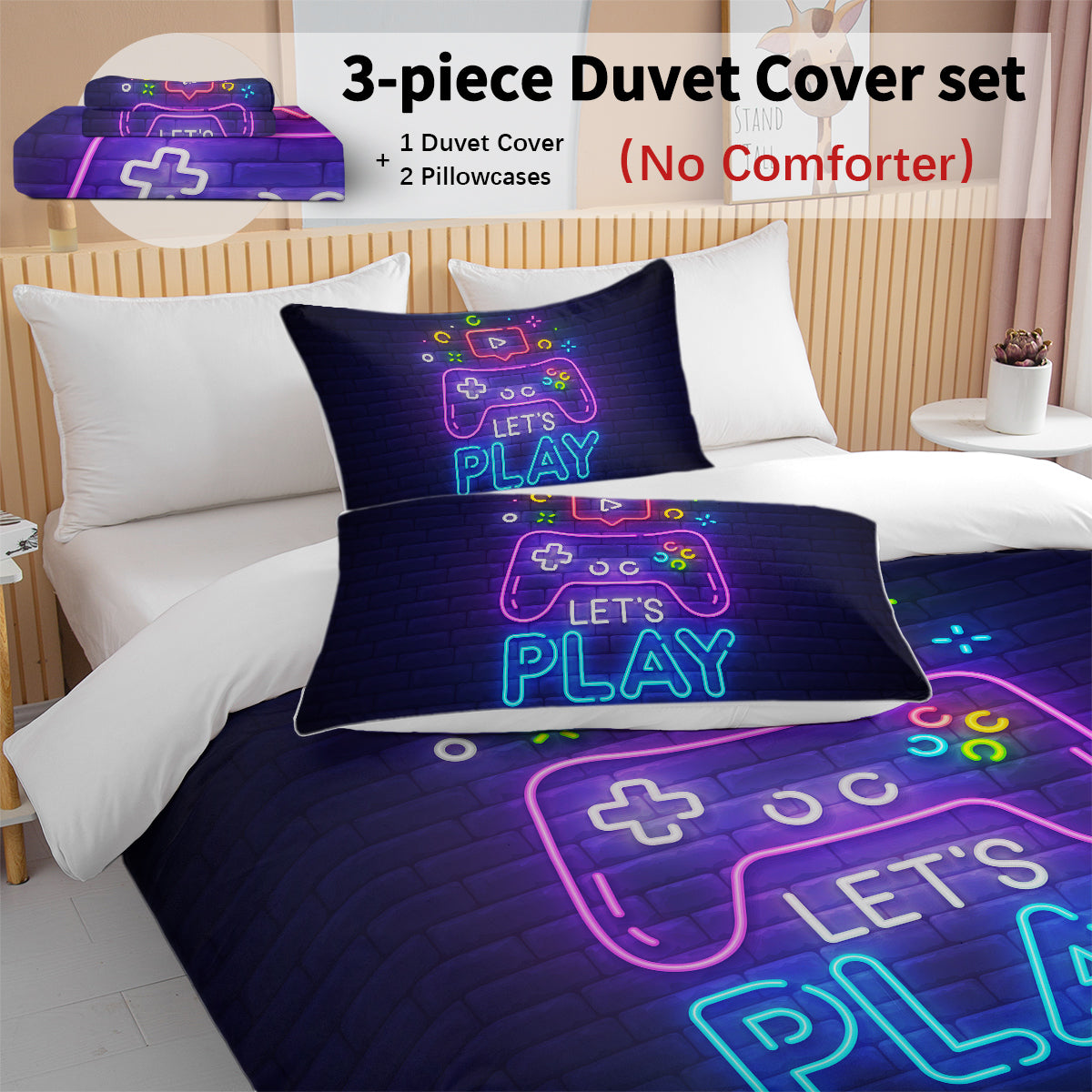 kids gaming duvet cover set