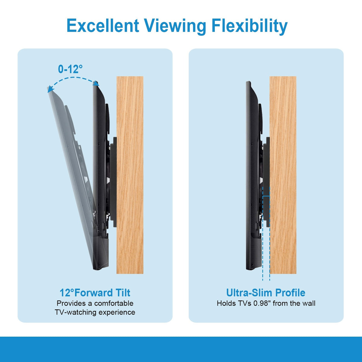 TV Wall Mount Bracket Tilt For 13in-42in