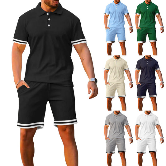 Men's Two-piece Sports And Leisure Short Set