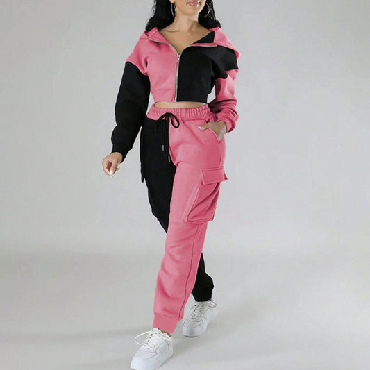 Women's Color Block 2 Piece Set
