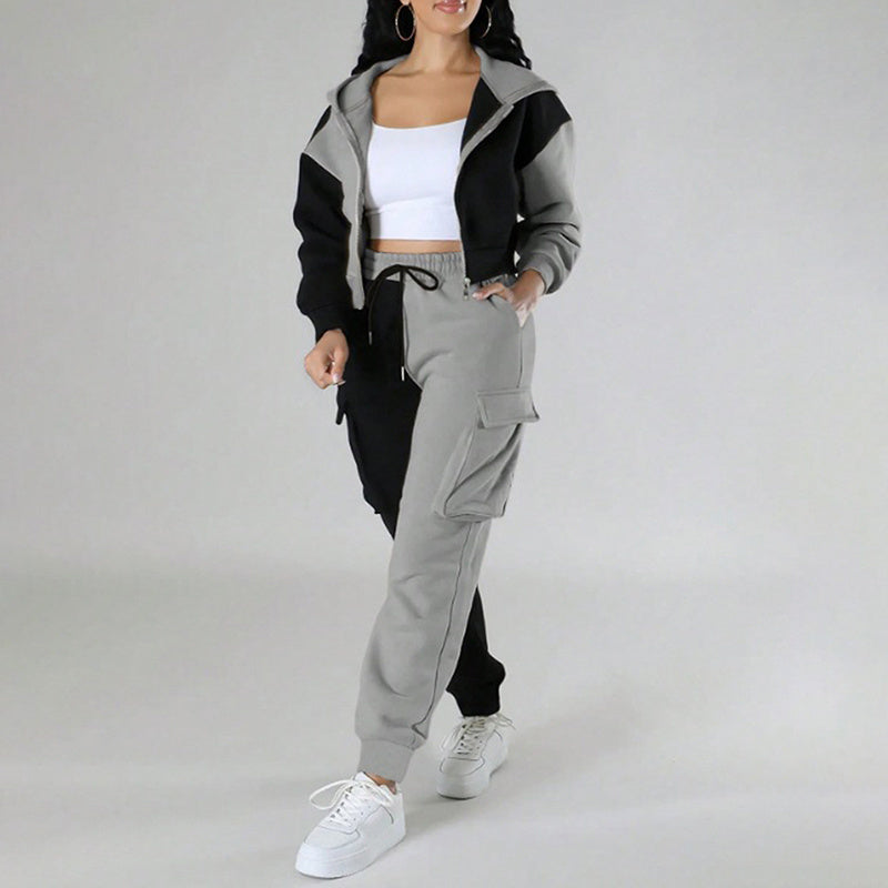 Women's Color Block 2 Piece Set