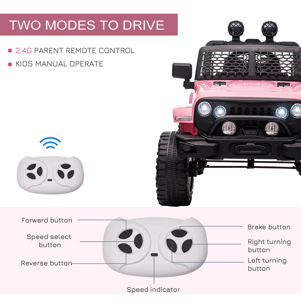 Electric Off-Road 12V Kids Ride On With Remote Control MP3