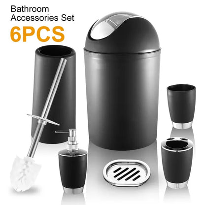 6 Pc Bathroom Set