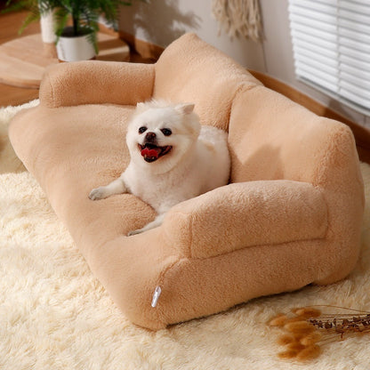 Large Flannel Warm Pet Sofa