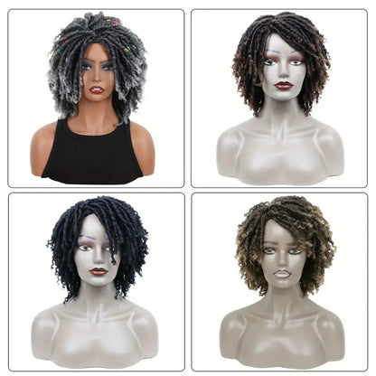 Short Hair Braided Non-toxic Wig