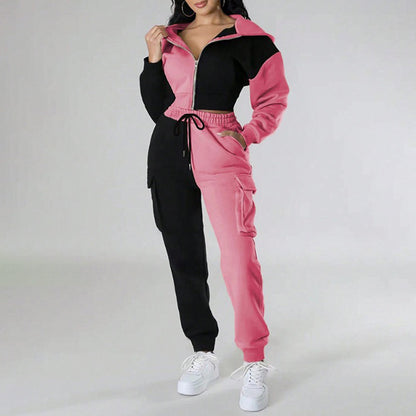 Women's Color Block 2 Piece Set