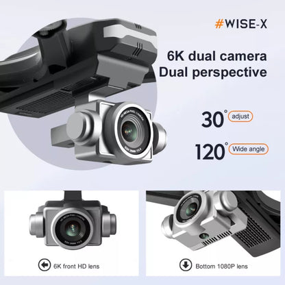 FPV RC Quadcopter Drone with HD Camera – WiFi App Control, Voice & Gesture Control, 30-Min Flight