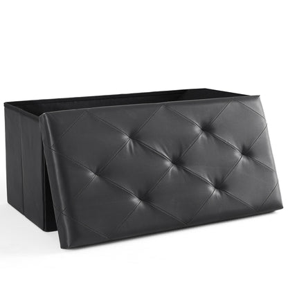 Foldable Storage Ottoman Bench