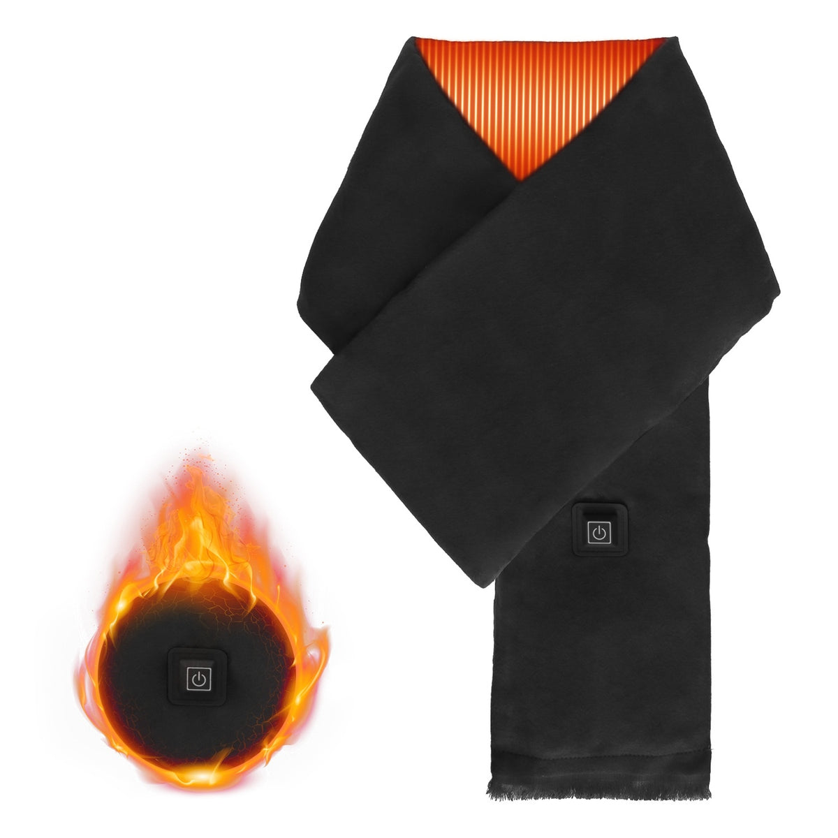 1Pc Electric Heated Winter Scarf USB Heating Neck Wrap Unisex