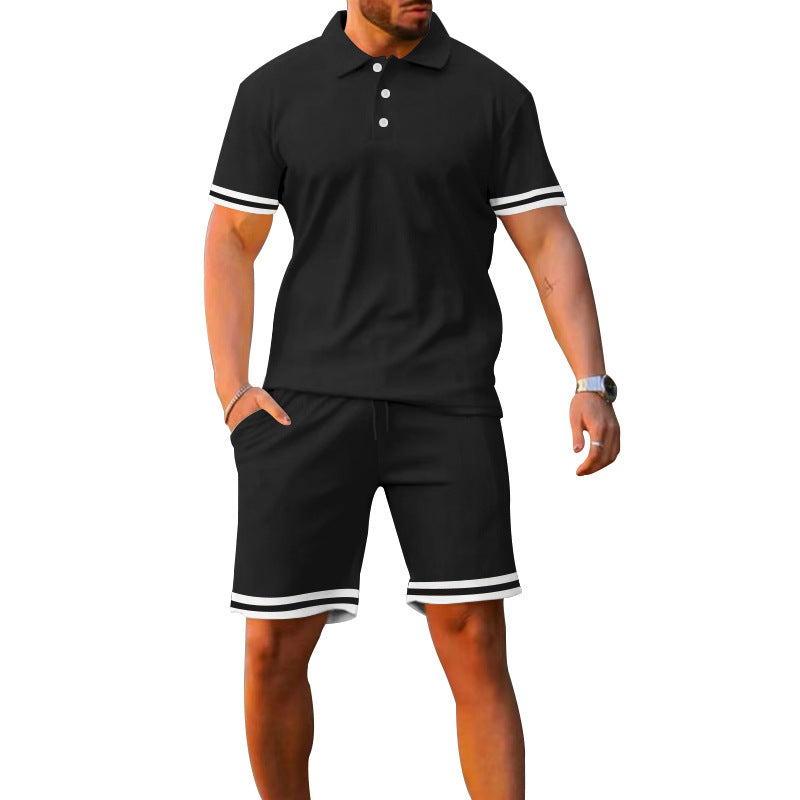 Men's Two-piece Sports And Leisure Short Set