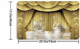 Waterproof Swan Shower Curtain