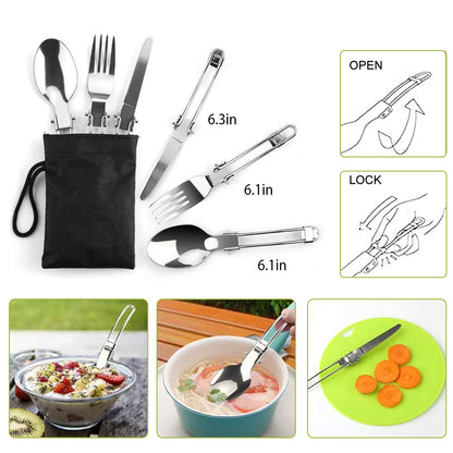 12Pc Camping Cookware Aluminum Set