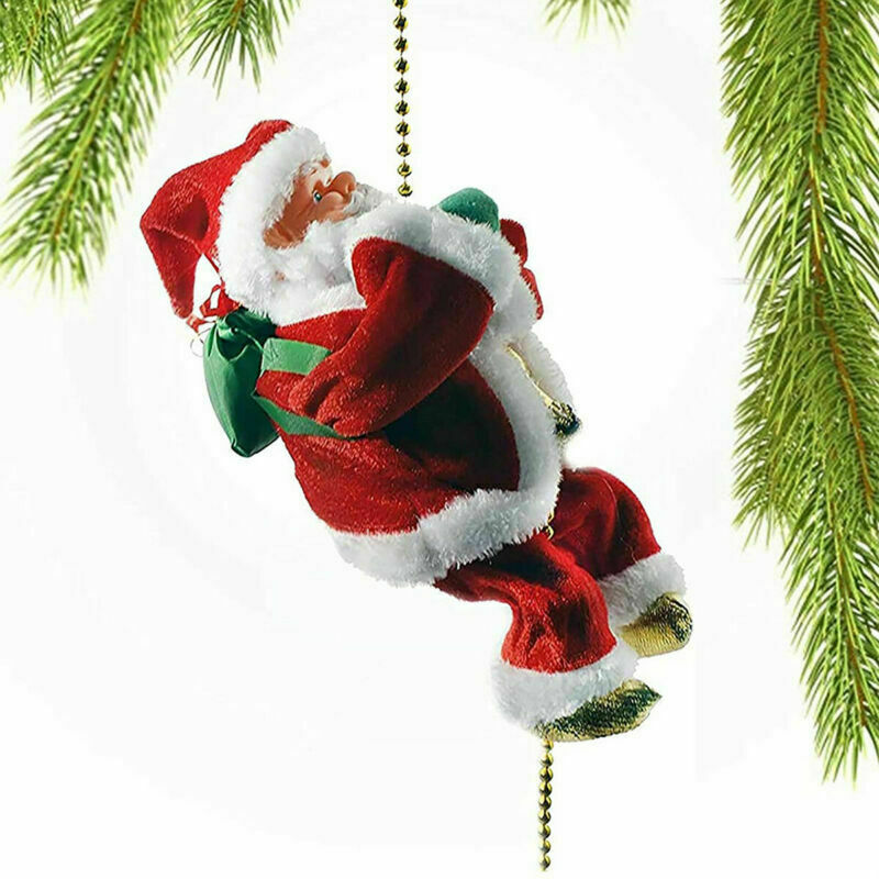 Rope Climbing Electric Christmas Santa Claus