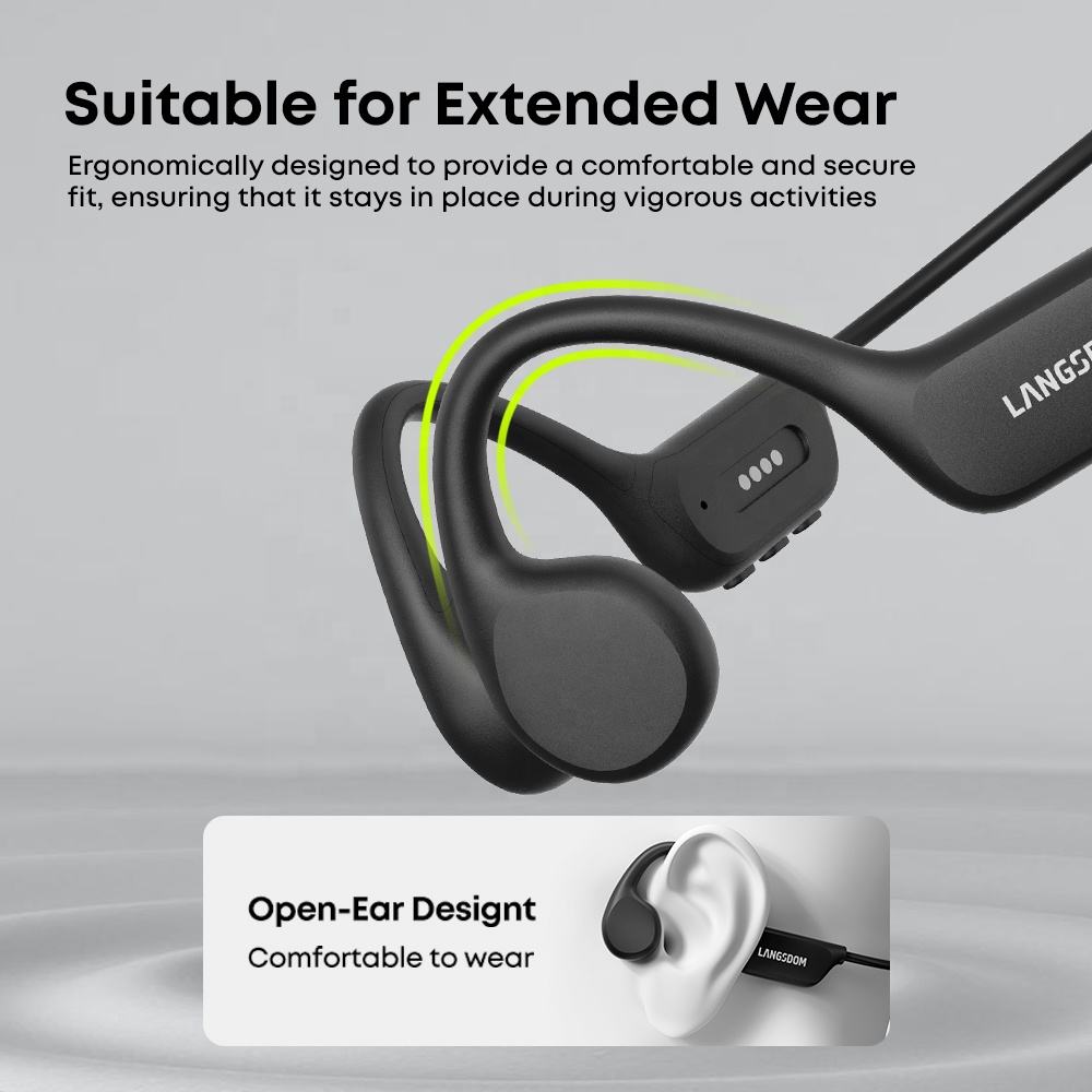 Waterproof Bluetooth 5.4 Headphones with 32GB TF Card – IPX-8, ENC Noise Cancellation, 15-Hr Battery