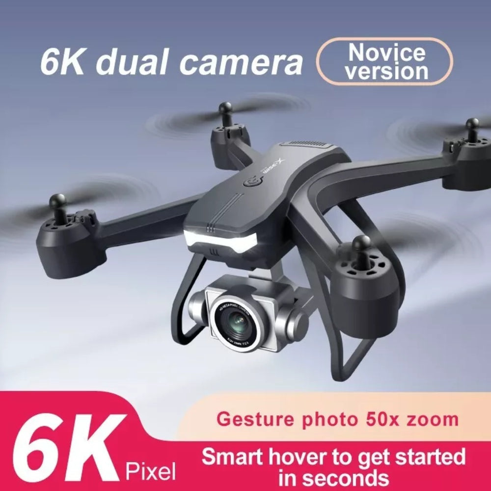 FPV RC Quadcopter Drone with HD Camera – WiFi App Control, Voice & Gesture Control, 30-Min Flight
