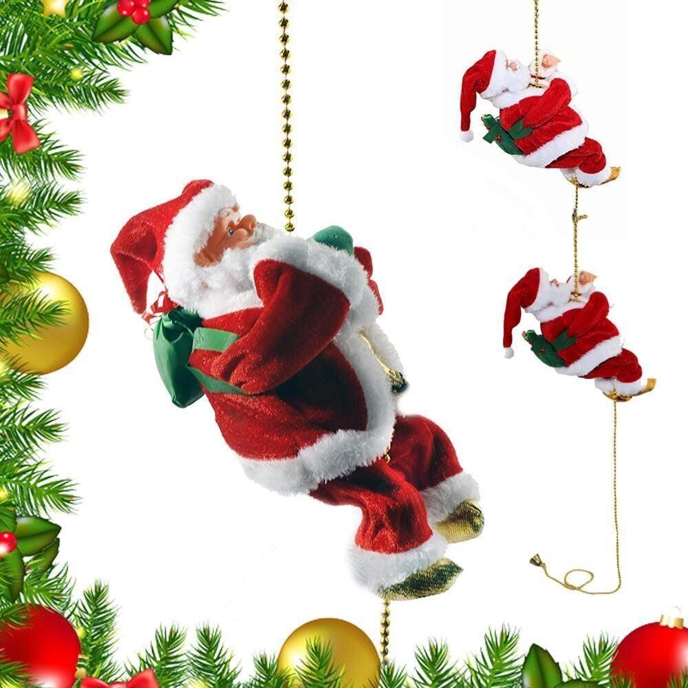 Rope Climbing Electric Christmas Santa Claus