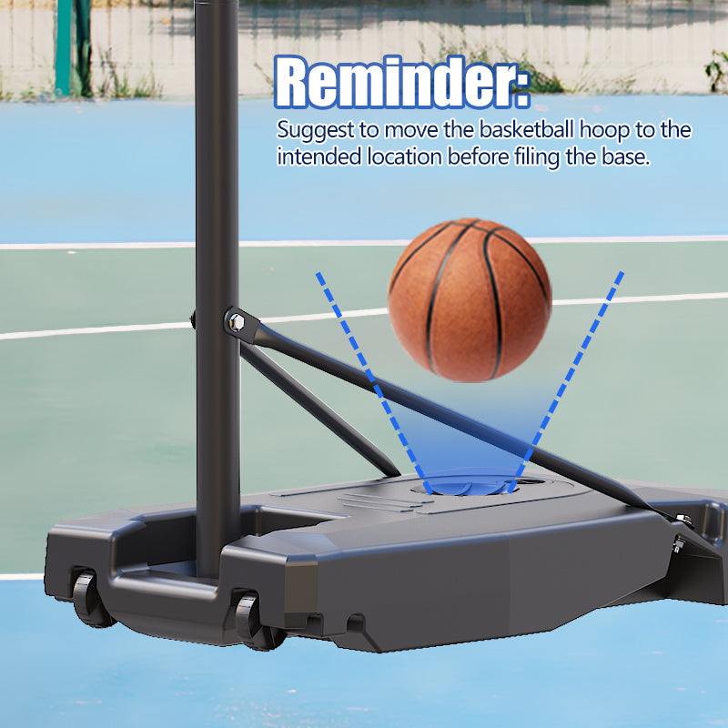 Basketball Stand 5.25-8.53 Ft Adjustable Portable