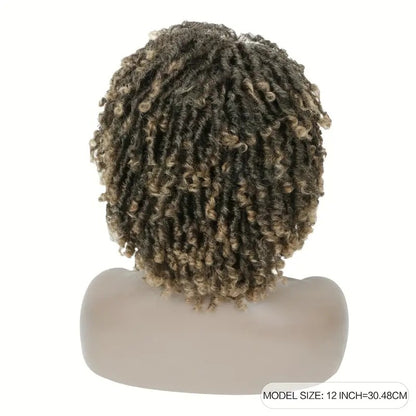 Short Hair Braided Non-toxic Wig