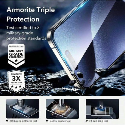 2 Pack Screen Protector Glass For Phone 14 Plus, 15 Pro, Pro Max