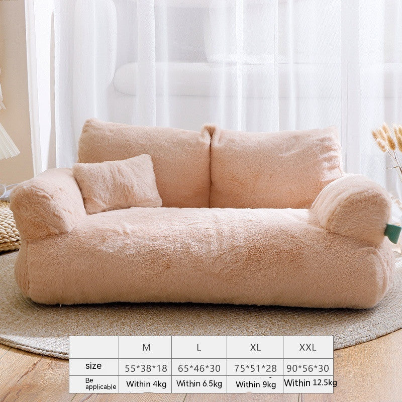 Large Flannel Warm Pet Sofa